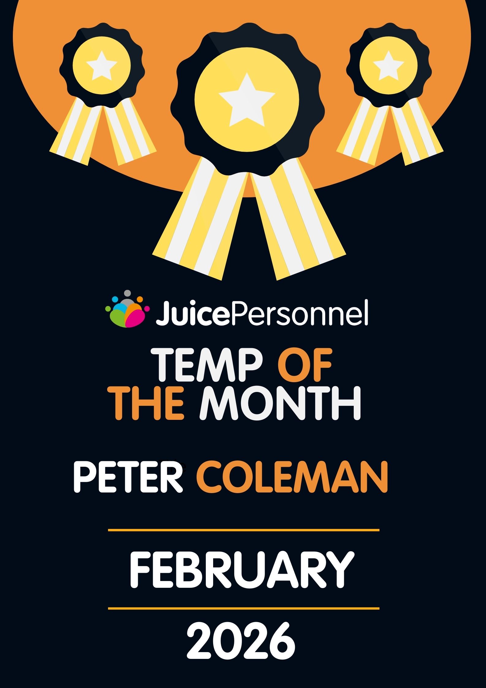 temp of the month february 2026